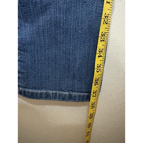 L.L. Bean Classic Fit Straight Leg Denim Jeans Dark Wash Women's Size 12 - Picture 9 of 11